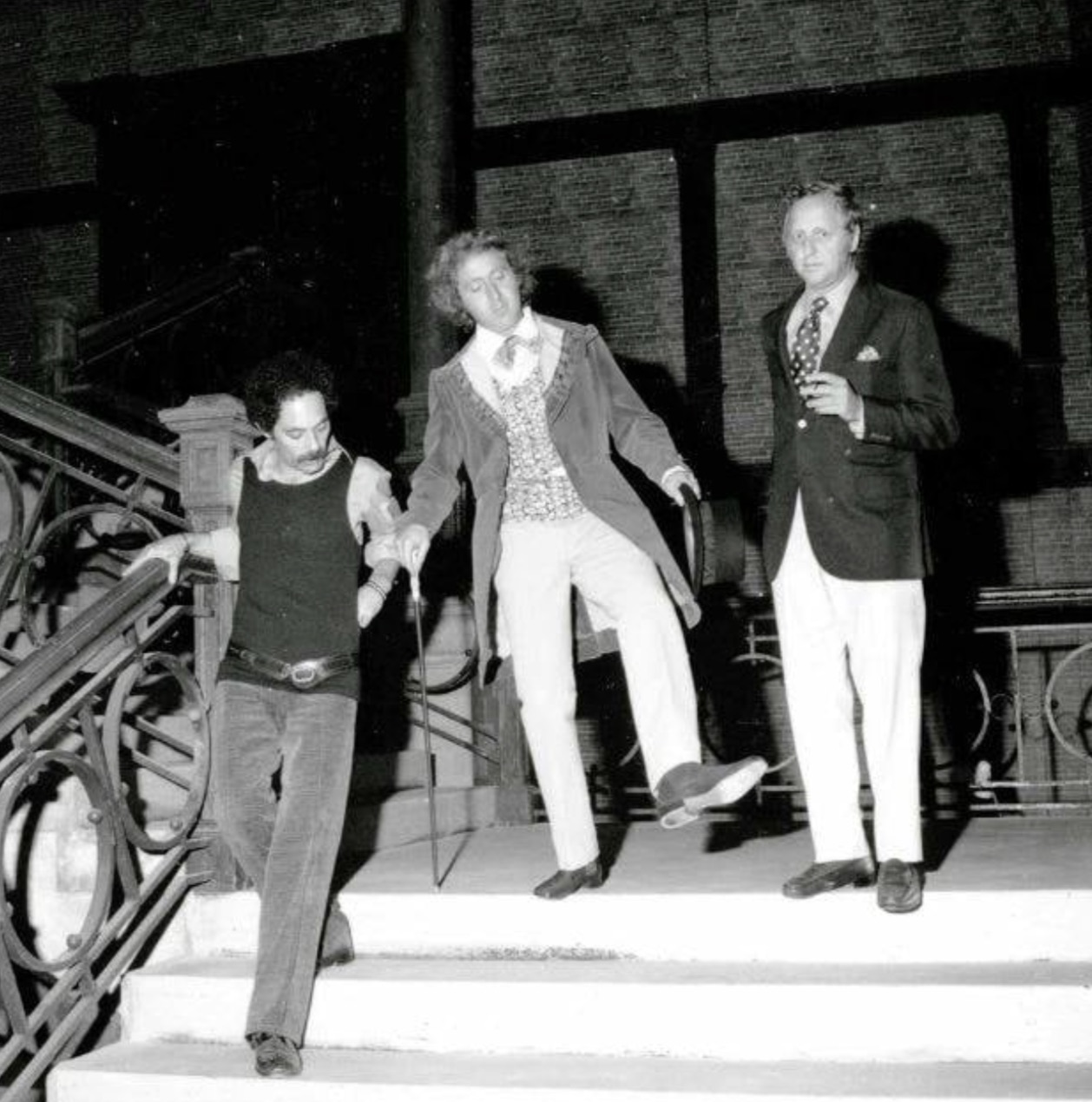 Gene Wilder practicing the "Pure Imagination" dance